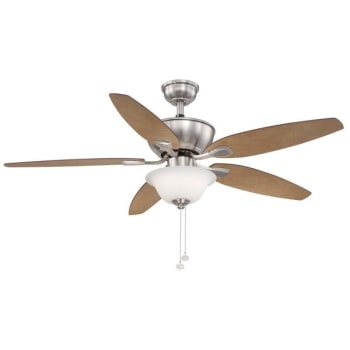 Image for Hampton Bay Carrolton Ii 52 In. Led Indoor Brushed Nickel Ceiling Fan With Light Kit from HD Supply