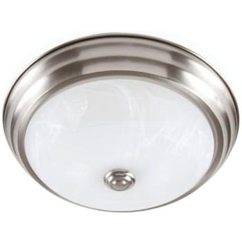 Image for 11 In. Led Flush Mount Light (Alabaster/brushed Nickel) from HD Supply