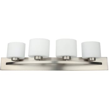 Image for 4-Light Bath Vanity Fixture (Brushed Nickel) from HD Supply