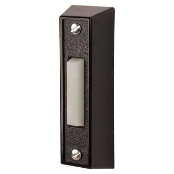 Image for Hampton Bay Wired Door Bell Push Button (Black) from HD Supply