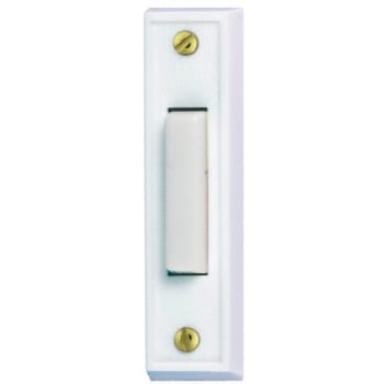 Image for Hampton Bay Wired Led Door Bell Push Button (White) from HD Supply
