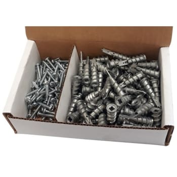 Image for #8 Ez Zinc Wall Anchors W/ Screws (100-Pack) from HD Supply