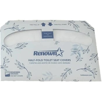 Image for Renown Half-Fold Toilet Seat Paper Cover-Virgin (20-Case) from HD Supply