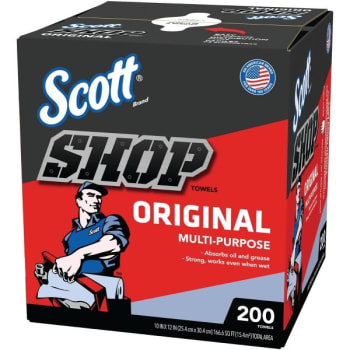 Image for Scott Blue Pop-Up Box Shop Towels (200-Pack) from HD Supply