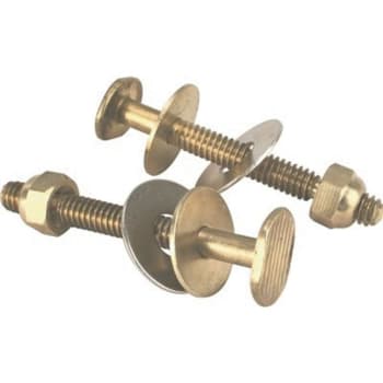 Proplus 5/16 In. X 2-1/4 In. Toilet Bolts Brass Johnni Bolt (2-Pack)