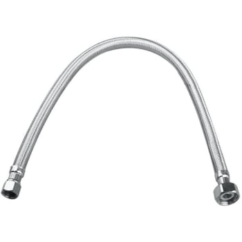 Image for Durapro 3/8 In. Flare X 1/2 In. Fip X 16 In. Braided Stainless Steel Faucet Supply Line from HD Supply
