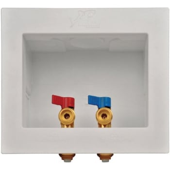 Image for Sharkbite 1/2 in. Push-to-Connect x 3/4 in. MHT Brass Washing Machine Outlet Box from HD Supply