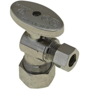 Image for Durapro 5/8 In. O.d. Compression X 3/8 In. Od Compression Lead Free Quarter-Turn Angle Stop from HD Supply