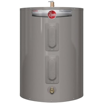 Rheem Professional 38 gal. Classic 4500-Watt Short Residential Electric Water Heater 240-Volt Top T&P Relief Valve