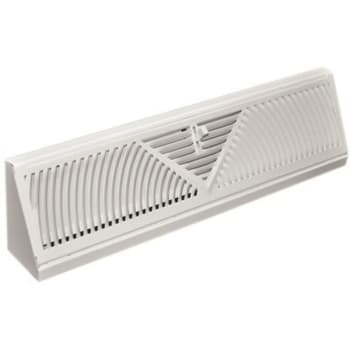 Image for Truaire 18 In. White Sunburst Face Baseboard Supply Diffuser from HD Supply