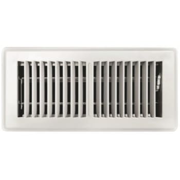 Image for Truaire 4 In. X 10 In. White Floor Register from HD Supply