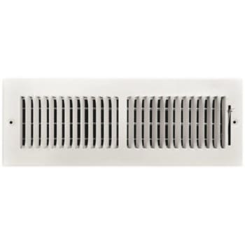 Image for Truaire 14 In. X 4 In. 2-Way Steel Wall/ceiling Register , White from HD Supply