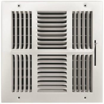 Image for Truaire 10 In. X 10 In. 4-Way Steel Wall/Ceiling Register , White from HD Supply