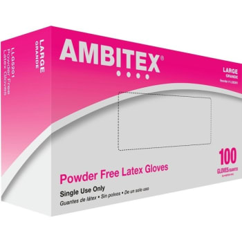 Image for Ambitex Cream Latex Disposable Gloves (Large) (100-Pack) from HD Supply
