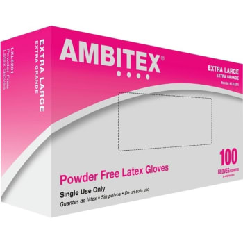 Image for Ambitex Latex Disposable Gloves (X-Large) (100-Pack) from HD Supply