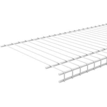 Image for Closetmaid Superslide 12 In. D X 72 In. W X 1.4 In. H White Ventilated Wire Wall Mounted Shelf (6-Case) from HD Supply