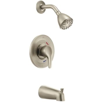 Image for Moen Baystone Lever Handle Tub/shower Trim Kit For Use With Cycling Valves In Brushed Nickel from HD Supply