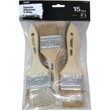 Image for 2 In. Flat Chip Brush Set Package Of 15 from HD Supply