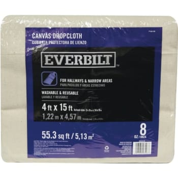 Image for Everbilt 4 Ft. X 15 Ft. 8 Oz. Heavyweight Canvas Drop Cloth Runner from HD Supply