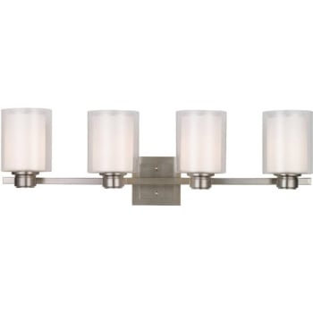 Image for Design House Oslo 4-Light Brushed Nickel Vanity Light from HD Supply