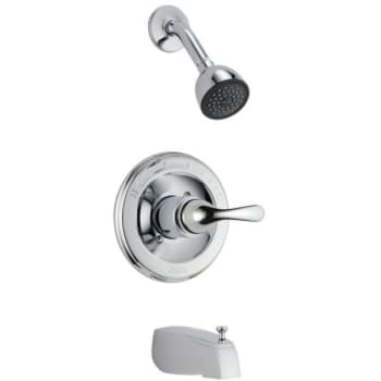 Image for Delta Classic 1-Handle Wall-Mount Tub And Shower Faucet Trim Kit In Chrome from HD Supply