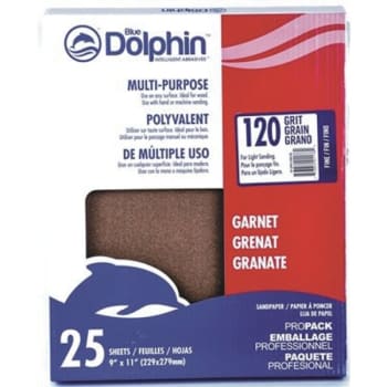 Image for Linzer 9 In. X 11 In. Natural Garnet Sandpaper 120-Grit Package Of 25 from HD Supply