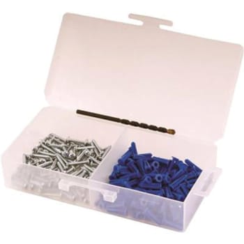 Image for Conical Wall Anchor Kit W/ #10 Phillips Screws And Drill Bit from HD Supply