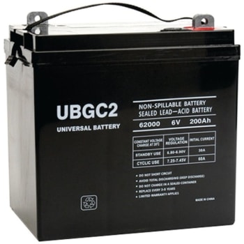 Image for Upg 6 Volt 200 Ah L5 Terminal Sealed Lead Acid Agm Rechargeable Battery from HD Supply