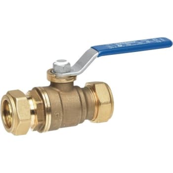 Image for Everbilt 1/2 In. Comp X 1/2 In. Comp Port Lead Free Brass Ball Valve from HD Supply