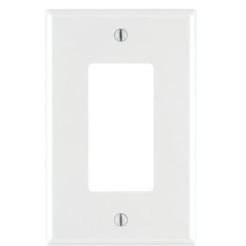 Image for Leviton Decora 1 Gang White Decorator/rocker Mid Nylon Wall Plate Package Of 10 from HD Supply