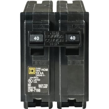 Image for Square D #hom240cp Homeline 40 Amp 2 Pole Circuit Breaker from HD Supply