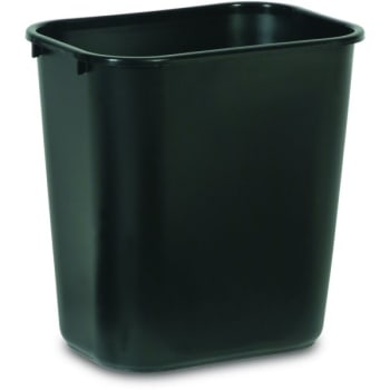 Image for Rubbermaid Commercial Products 7 Gal. Black Rectangular Trash Can from HD Supply