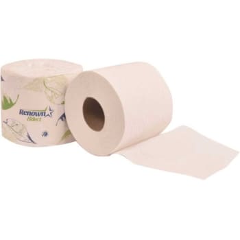 Renown Single Roll Advanced 2 Ply Toilet Paper 500 Sheets/roll Case Of 80