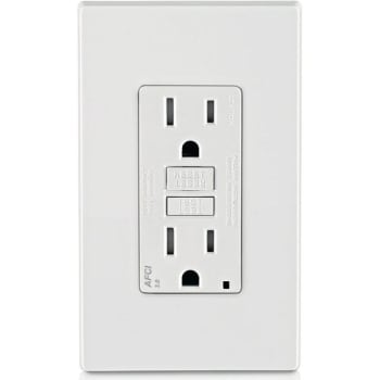 Image for Leviton 15 Amp Tamper Resistant Afci Duplex Outlet, White from HD Supply