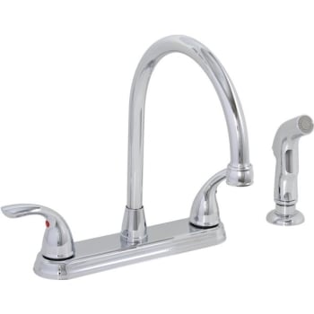Image for Premier Westlake 2-Handle Standard Kitchen Faucet With Side-Sprayer In Chrome from HD Supply