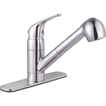 Image for Premier Bayview Single-Handle Pull-Out Sprayer Kitchen Faucet In Chrome from HD Supply
