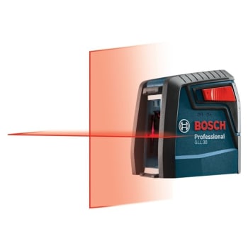 Bosch Gll 30 Self Leveling Cross Line Laser With Clamping Mount