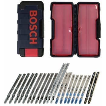 Image for Bosch T Shank Contractor 21 Pc Jigsaw Blade Assortment With Brute Case from HD Supply