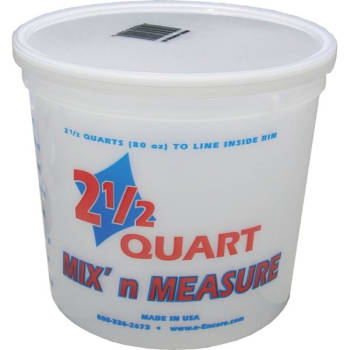 Image for Encore 61086 2.5Qt Poly Mix N Measure Container Plus Ratios, Package Of 50 from HD Supply