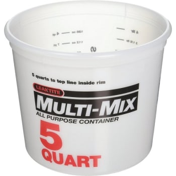 Image for Leaktite 35103 10M3 5 Qt Multi Mix Container, Package Of 50 from HD Supply
