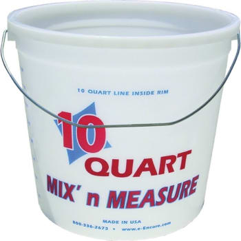 Image for Encore 20325 10Qt Clearvue Ringfree Pail w/ Graduations, Package Of 2 from HD Supply