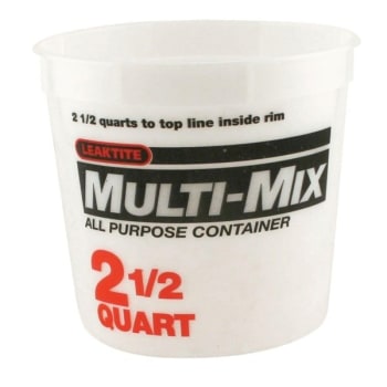 Leaktite 35053 5M3 2-1/2 Qt Multi Mix Container, Package Of 50