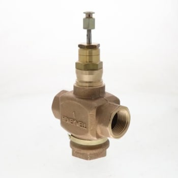Image for Honeywell Valve Globe 2 Way 1" Npt 11.7 Cv Linear Flow Red Brass Body from HD Supply