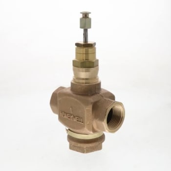 Image for Honeywell Valve Globe 2 Way 2" Npt 46.8 Cv Linear Flow Red Brass Body from HD Supply