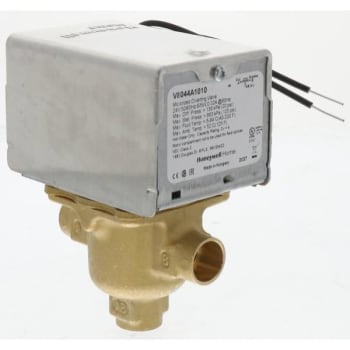 Image for Honeywell Valve Zone 3 Way Diverting 1/2" Sweat 24vac 1/2" Sweat 3 Way 24v from HD Supply