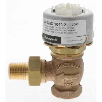 Image for Honeywell 1/2"npt Pneumatic Radiator Angle Male Union Connection 2cv 3-10psi from HD Supply