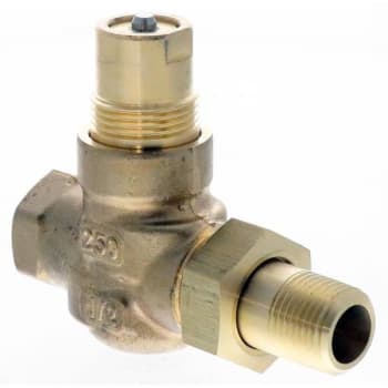 Image for Siemens Valve Globe 2 Way Normally Open 1/2" Npt X Union Male 2.5 Cv Brass Valve from HD Supply