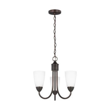 Image for Generation  Lighting Seville 3-Light Bronze Chandelier With Led Bulbs from HD Supply