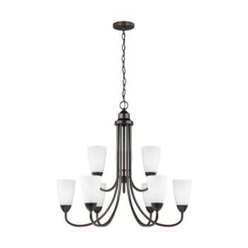 Image for Generation  Lighting Seville 9-Light Bronze Chandelier With Led Bulbs from HD Supply