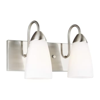 Image for Sea Gull Lighting Seville 2-Light Brushed Nickel Bath Light With Led Bulbs from HD Supply